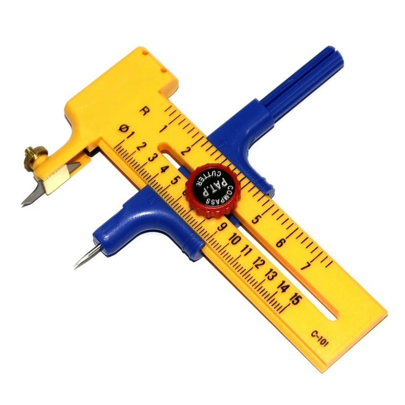 Dafa резак с компасом для резки бумаги/пленки/Кожа из нержавеющей стали 6 шт