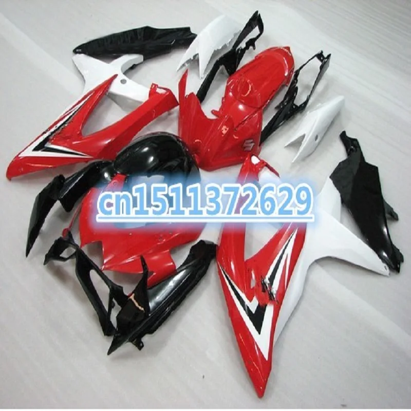 

Инъекции обтекатель для Suzuki 2010 2009 2008 GSXR750 K8 GSXR600 GSX R600 08 09 10 Красный Черный aftermarket Обтекатели комплект