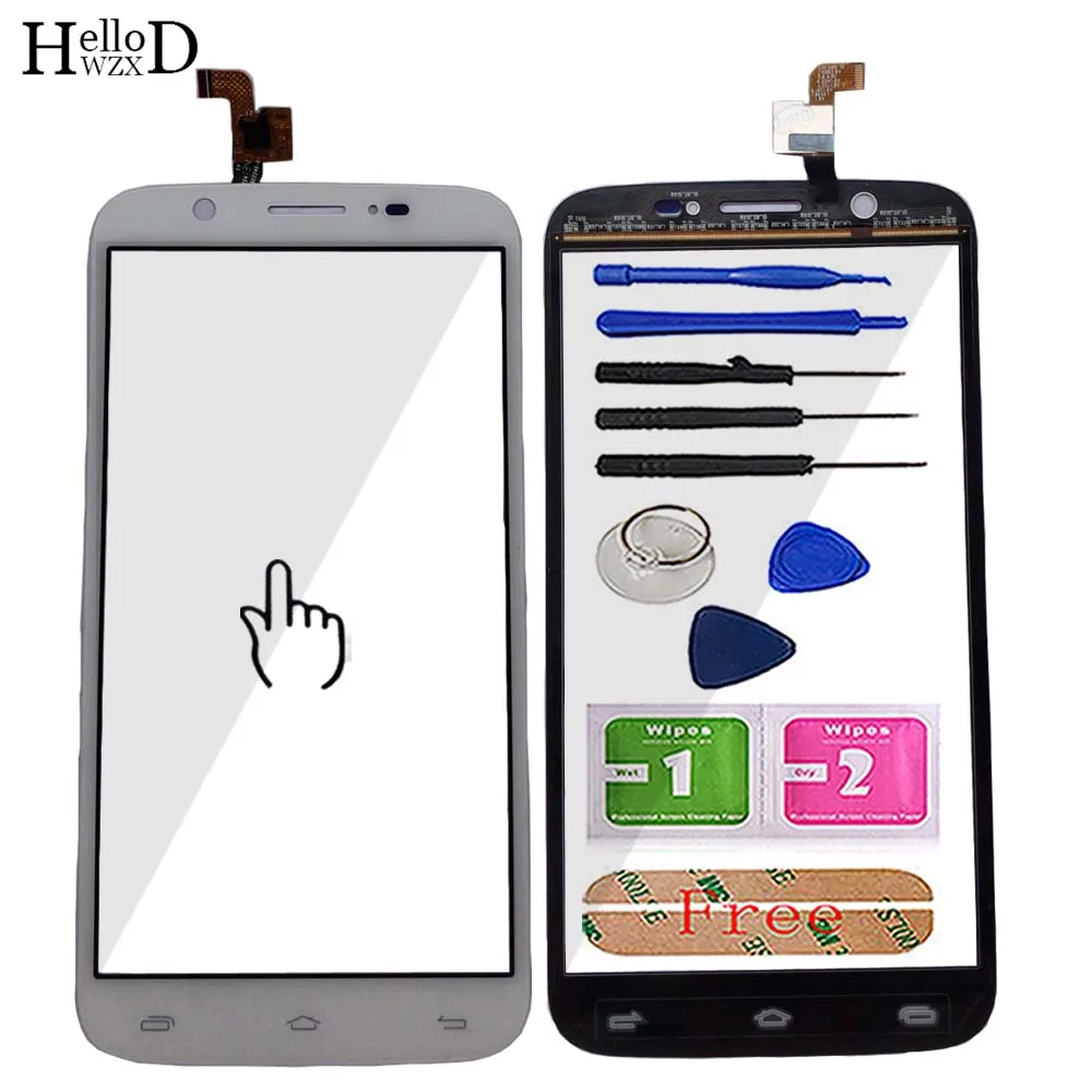 

Mobile Touch Screen Glass For NGM Dynamic Wide Touch Screen Digitizer Panel Front Glass Sensor Lens Tools 3M Glue Wipes