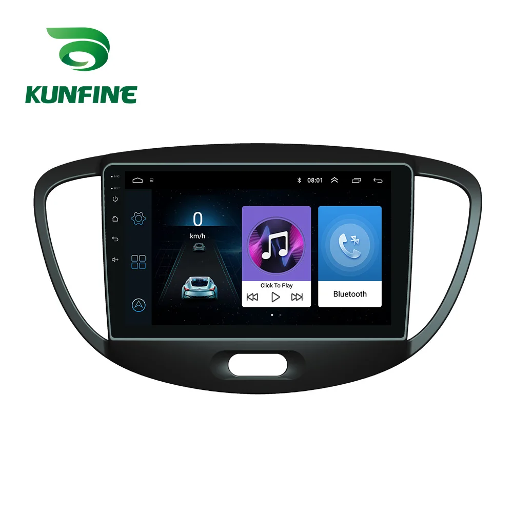 Octa Core Android 10.0 Car DVD GPS Navigation Player Deckless Stereo For HYUNDAI I10 2008-2012 Radio Headunit | Автомобили и