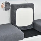 Чехол для диванной подушки, жаккардовый чехол для кресла, эластичный моющийся съемный чехол для белого флиса, защита мебели для дивана