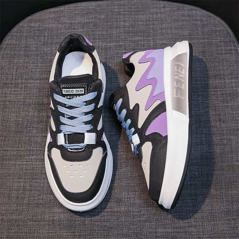 

Shoes For Women 2021 Platform Shoes Breathable Mixed Colors Casual Running Footwear Chunky Sneakers Woman Vulcanize Shoes