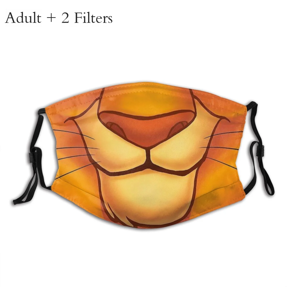 

Lion King Simba Song and Dance Drama Movie Protection's Mask Funny Lion Washable Fabric Mask With Filters Protection Respirator