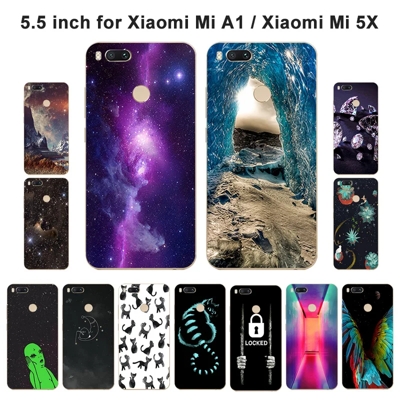 Матовый чехол 5 дюйма для Xiaomi Mi 5X mi a1 mia1 с туманной росписью xiaomi A1 прозрачный