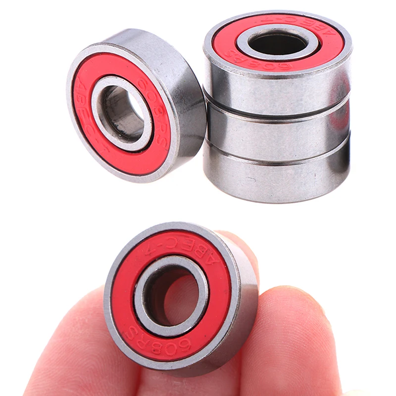5 шт. красный ABEC 7 608RS скейтборд роликовые шариковые подшипники 8x22x7mm|Валы| |