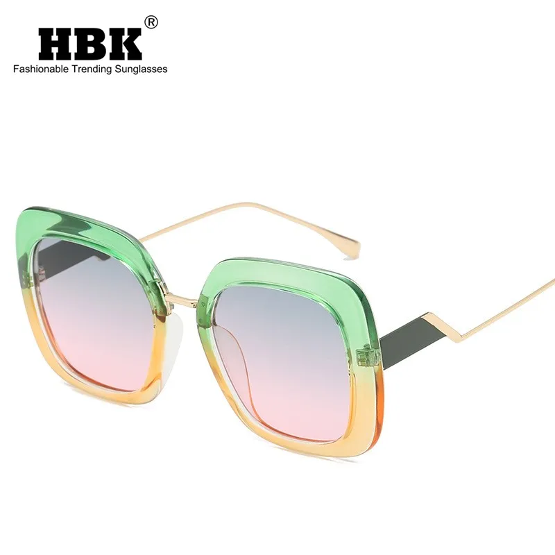 Яркие Квадратные Солнцезащитные очки для женщин модные сны большие