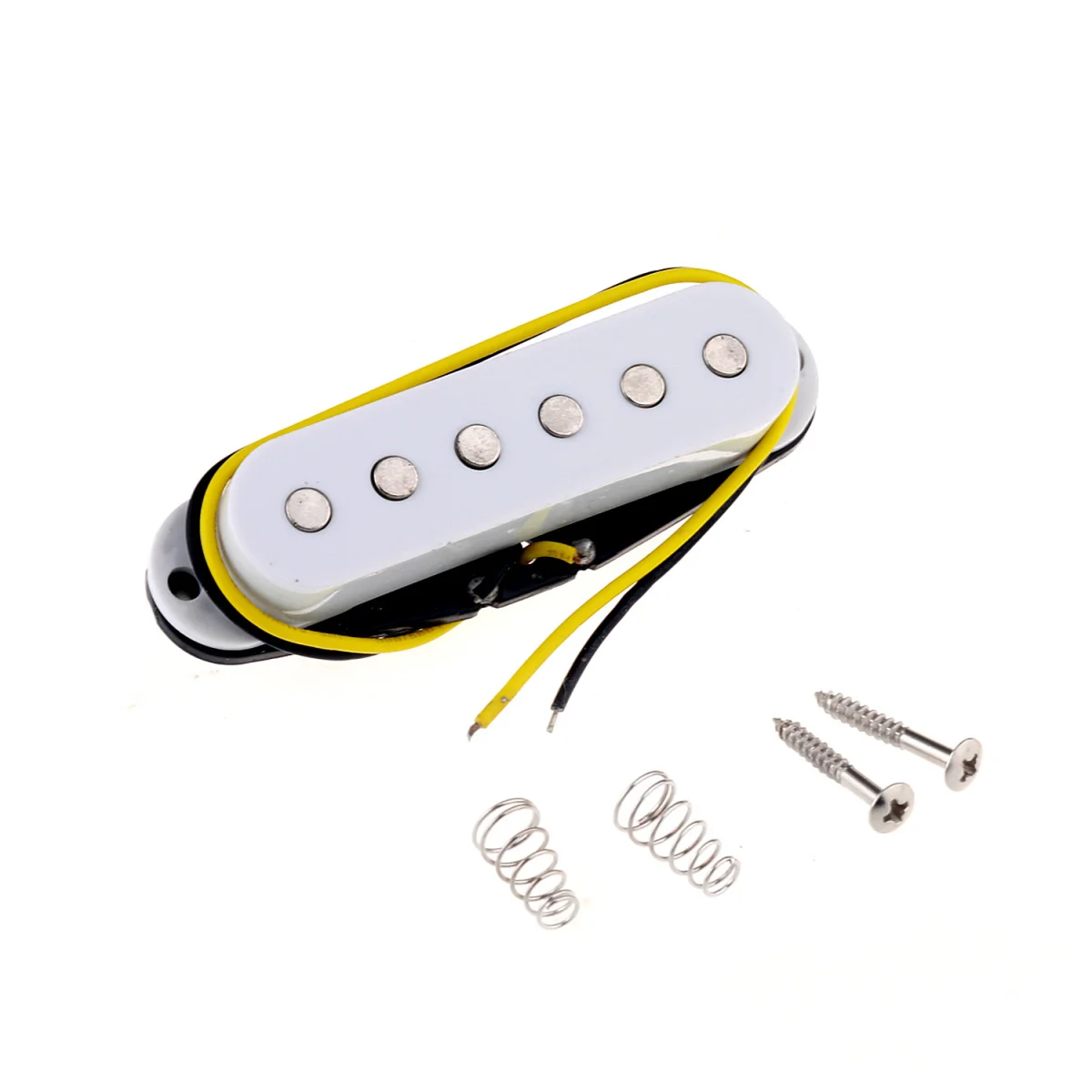 

Musiclily 52mm Guitar Single coil Bridge Pickup for Strat or Squier Style, White