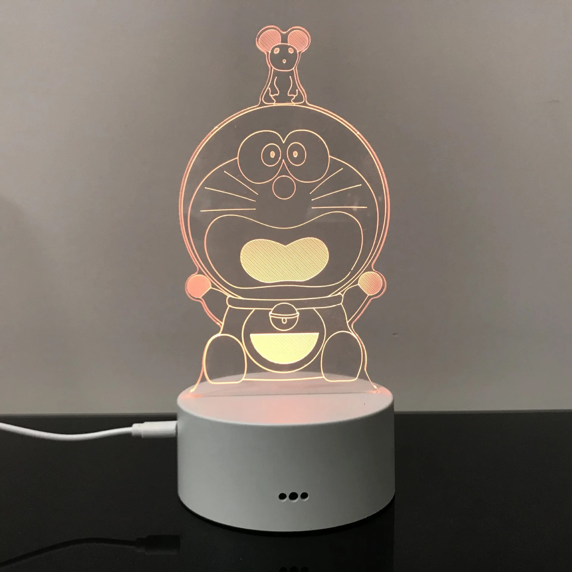 

Manga Creative Cartoon Birthday Gift 3D Nightlight Bedroom LED Fashion Simple Explosion Doraemon Desk Lamp