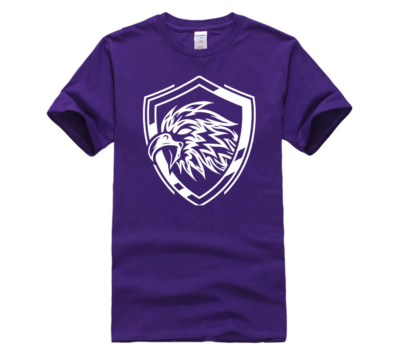 

Quality T Shirts Men Printing Short Sleeve O Neck Eagle Badge Fashion T Shirt 100% Cotton for men