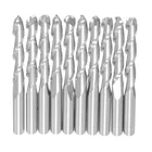 Фреза по дереву 18 дюйма, 10 шт., твердосплавная с двумя канавками, Концевая фреза со сферическим концом, Фрезы с ЧПУ, Cricut, Деревообрабатывающие инструменты 17 мм