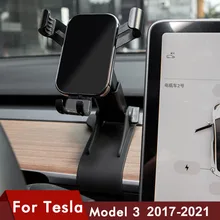 Phone Holder for Tesla Model 3 Y Cell Support Smartphone Pillar Mobile Phone Stents Bracket Accessories Model3 Left Right Rudder