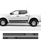Автомобильные наклейки для Nissan NAVARA d40 d22 np300, 2 шт., аксессуары для тюнинга автомобильной двери, длинная полоса, Декор, графические виниловые наклейки