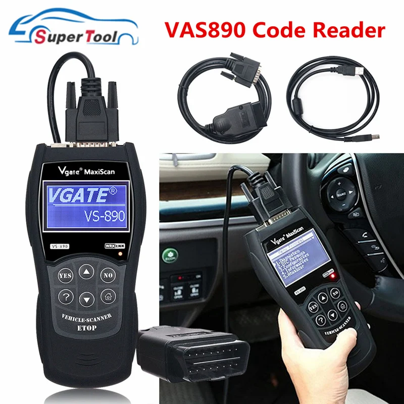 VS890 OBD2 Vgate VS890 Автомобильный сканер кода Vgate VS890 OBD 2 автоматический диагностический сканер VS 890 Canbus мульти брендовые автомобили VS890 диагностический инструмент - Цвет: VS890