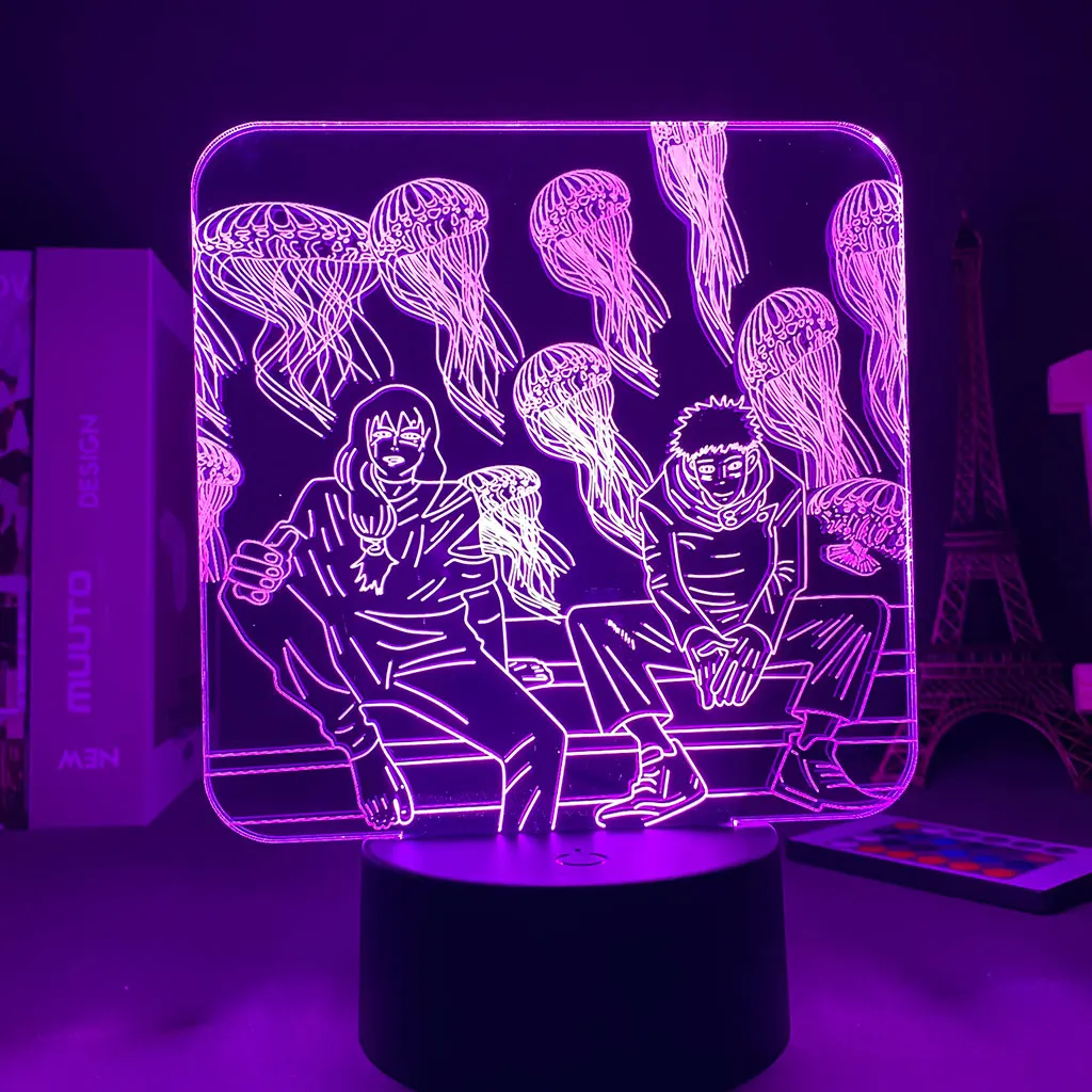 

3D Night Light Anime Lamp Jujutsu Kaisen Led Night Light for Birthday Gift