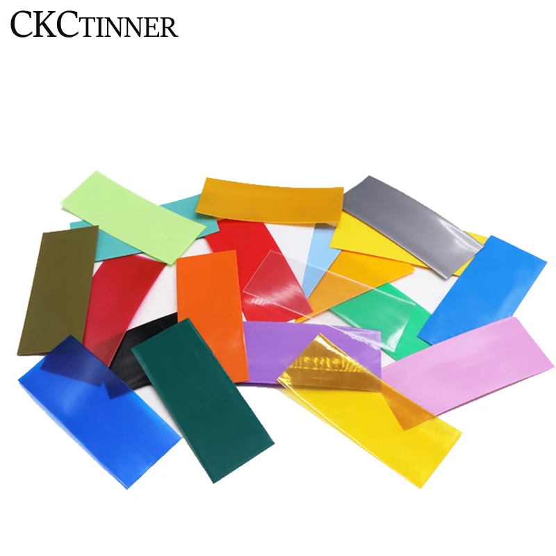 100pcs Li-Ion 18650 battery wrap PVC Pre-cut heat shrink tube for tape film cover reducing 72 * 18.5mm |