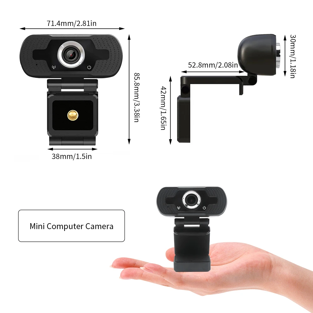 

HD 1080P USB Webcam Web Camera Built-in Stereo Microphone Computer Camera Full HD Skype Video Call For PC Laptop Video Web Cam