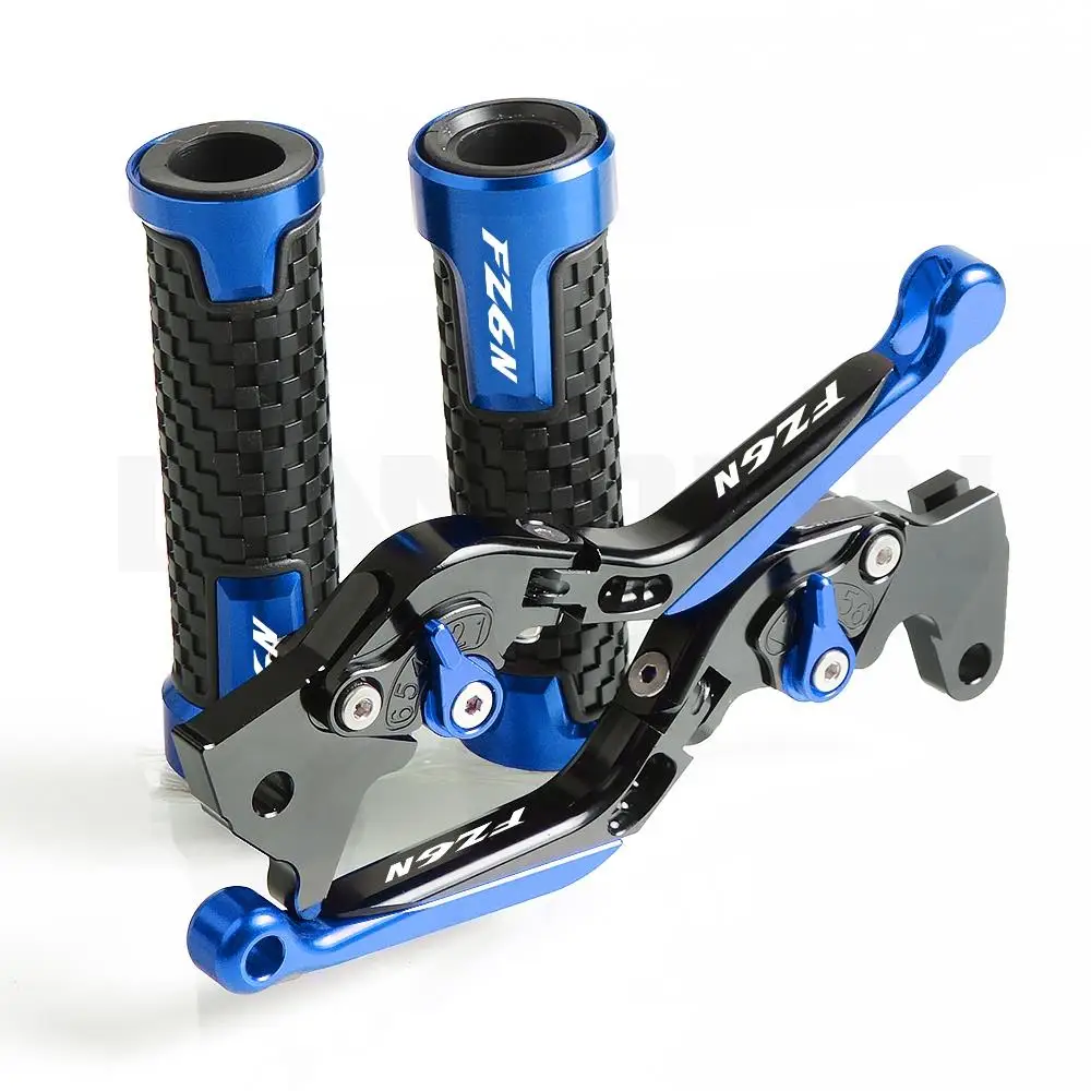 

For Yamaha FZ 6 N R Fazer Motorcycle Aluminum Brake Clutch Levers & Handlebar Grips FAZER600 FZ6S FZ6N FZ6R FZ6FAZER 2004-2010
