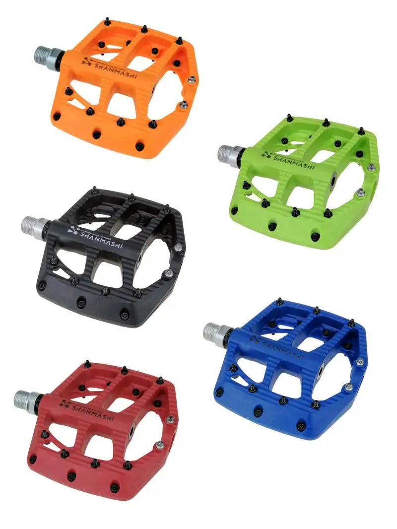 

Велосипедные педали MTB BMX, нейлоновые ульсветильник, 5 цветов, большие ножки, подшипники для дорожного велосипеда, велосипедные запчасти