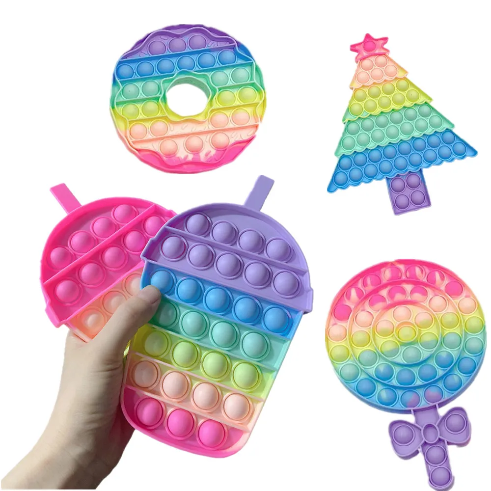 

Хит продаж, новинка, чашка для напитков в виде макарона, Пончик, красочный Регулируемый силиконовый Спиннер, игрушки для снятия стресса, ант...