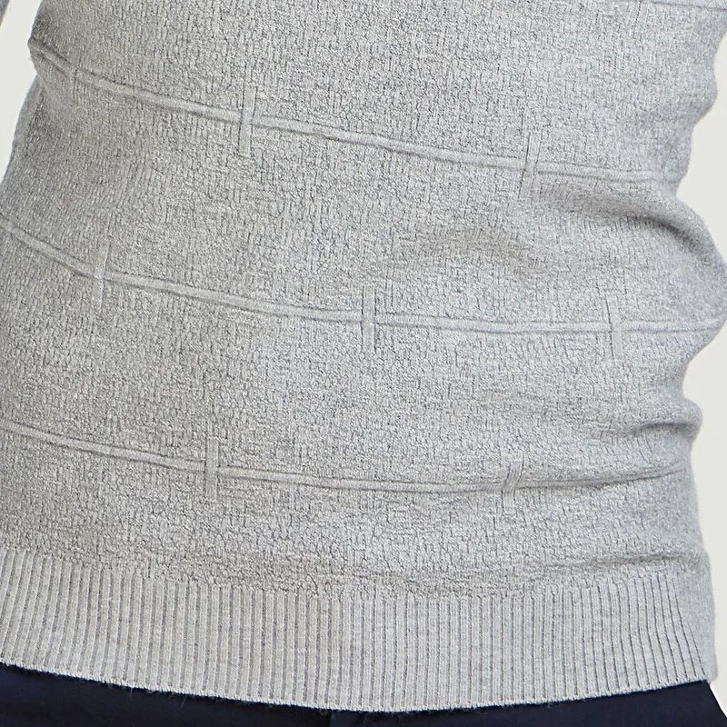 Мужской повседневный облегающий пуловер и свитер для мужчин однотонный