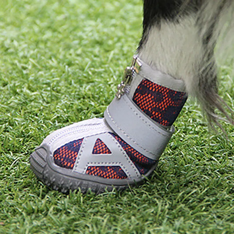 Удобная и дышащая обувь для собак Нескользящие ботинки домашних животных защита