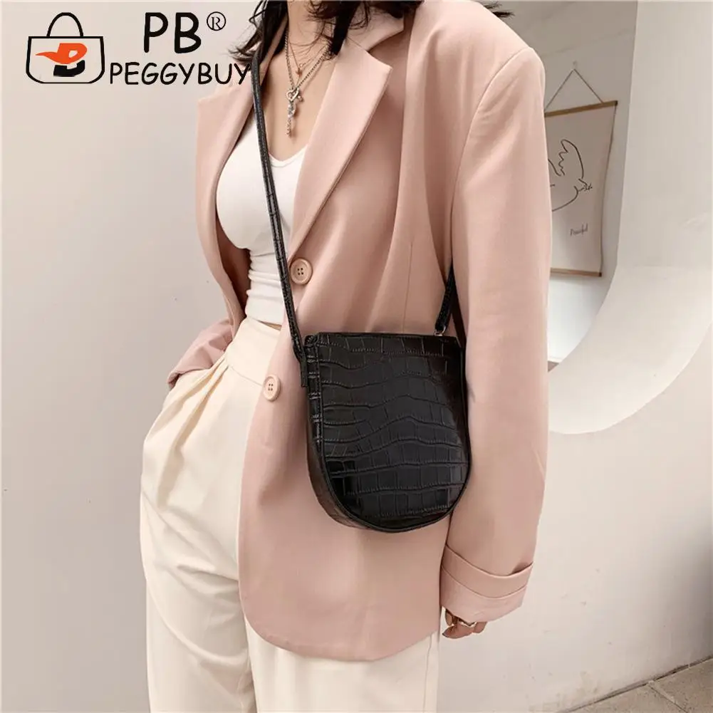 

2021 New Fashion Messenger Bag Casual Pure Color PU Leather Women Mini Phone Purse Handbag for Female Travel Tote