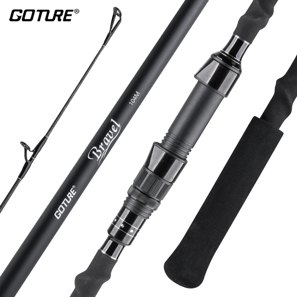 Goture Surf Fishing Rod 4 Pieces Super Hard High Strength 30+40T Carbon Fiber For Rock Fishing Accessories 2.7M 3.0M 3.3M 3.6M enlarge