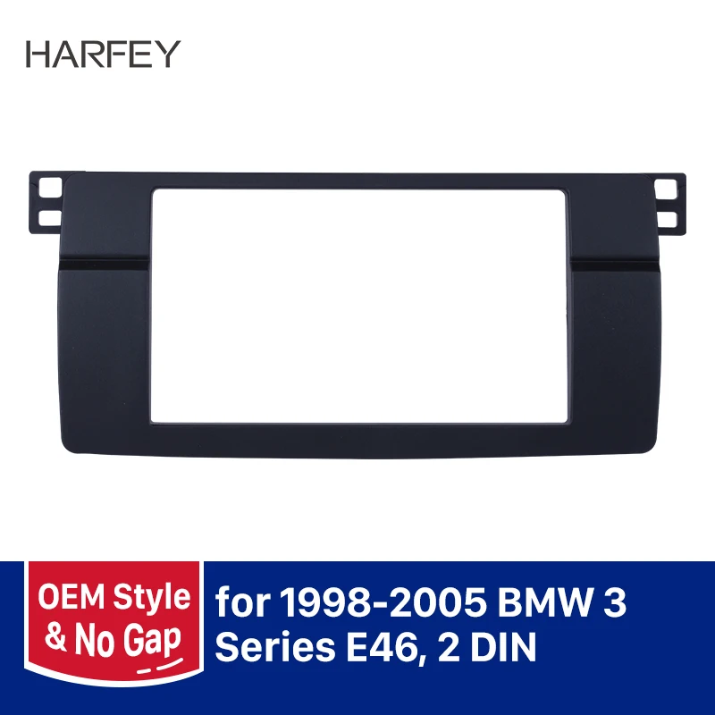 Автомагнитола Harfey 2Din комплект установочного крепления для BMW 3 серии E46 1998 1999 2000 2005