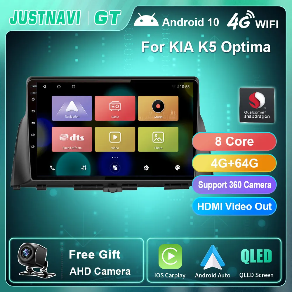 

Car Radio For KIA K5 Optima 2016 2017 2018 Autoradio Multimedia RDS DSP Android 10.0 GPS Navi Carplay Auto Stereo 8 Core No DVD