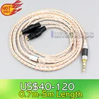 LN005980 3,5 XLR 16-ядерный OCC посеребренный смешанный кабель для наушников для Sennheiser HD580 HD600 HD650 HDxxx HD660S HD58x HD6xx