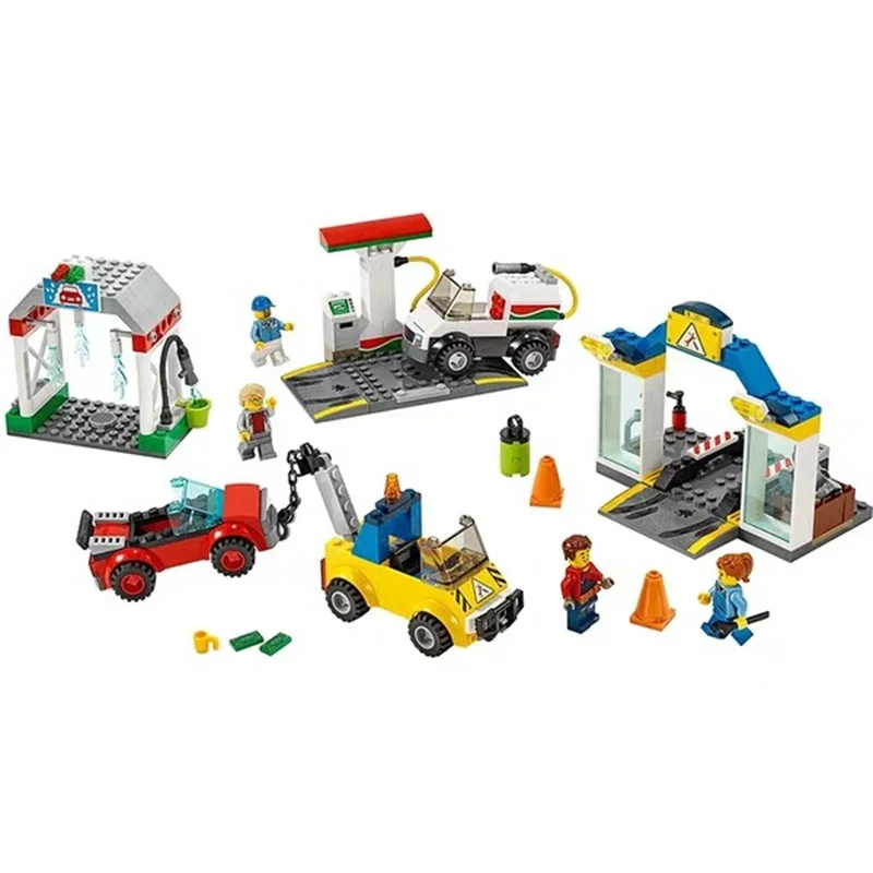 

11391 City Series Car Service Station 60232 Children's Building Block Toy Gifts