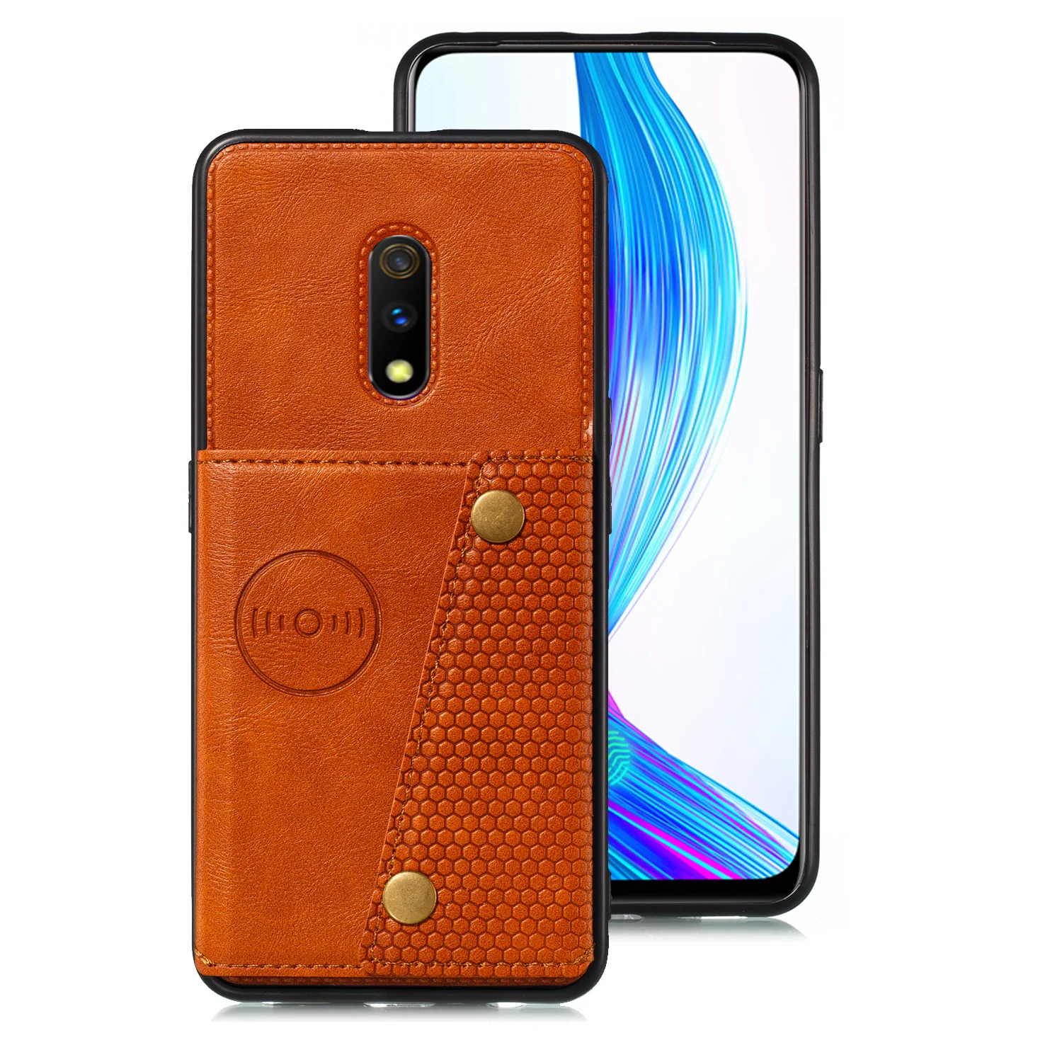 Чехол-бумажник для OPPO F11 REALME 3 A9 Pro X K3 из искусственной кожи с держателем для карт, задняя крышка для телефона с магнитной подставкой OPPO RENO Z 10x Zoom