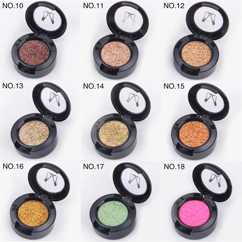 Miss Rose алмазные блестящие тени для век 30 цветов Одиночная Палетка осветитель