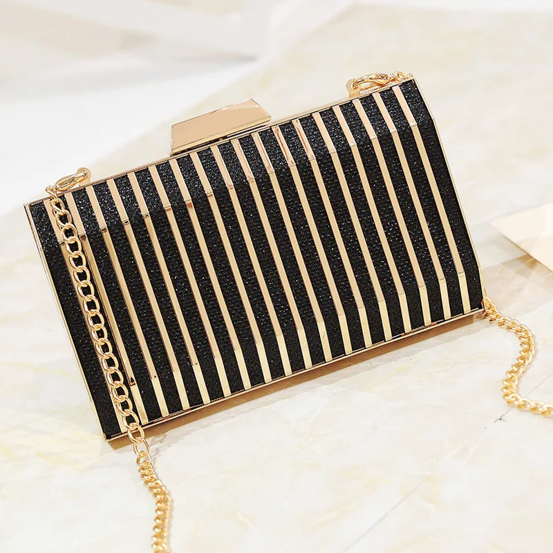 

Fashion Diagonal Chain Small Square Bag Iron Mesh Glitter Design Clutch Dinner Bag Shoulder Bag Bridal Clutch Party Coin Bag