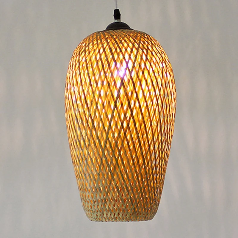 

Modern Bamboo Work Hand Knitted Bamboo Weaving Chandelier Restaurant Handmade Bamboo Lantern Chandelier Hotel Restaurant Decorat
