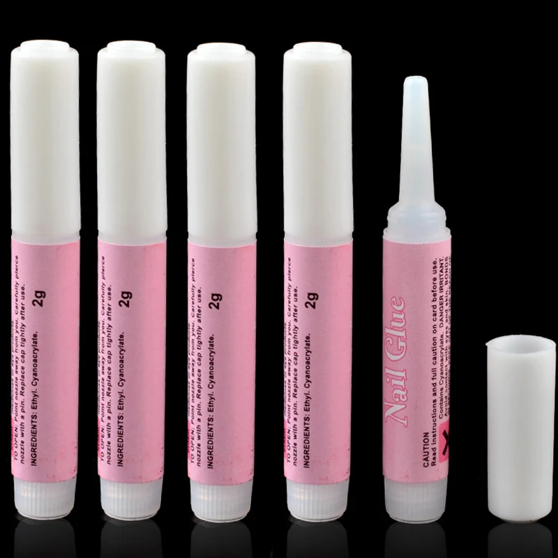 

10pcs/lot Mini Beauty Nail Glue For False Art Decorate Acrylic Rhinestones High Quality Nail Glue Tips Nail Art Tool 2g
