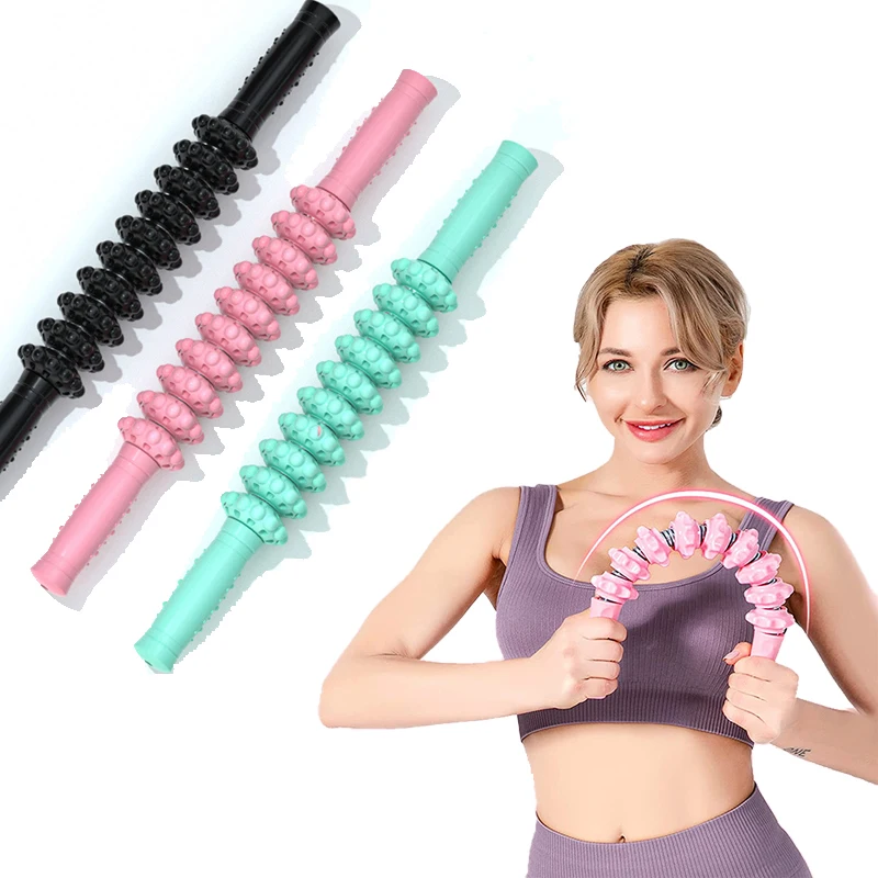 Yoga Massage Roller Can Bend Multifunctional Fitness Bar To Relax Muscles Gym Equipment for Home  Accessories  Pulley Gym