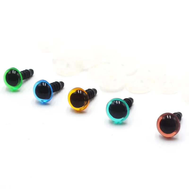 

50pcs Mix Color Plastic Safety Eyes Crafts Animal Teddy Bear DIY Dolls Puppet Accessories Stuffed Toys with Washer
