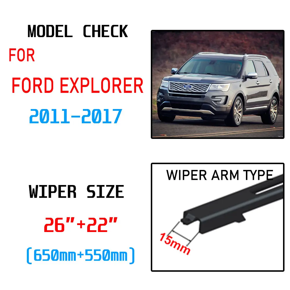 Щетки стеклоочистителя для Ford Explorer 2011 20112 20113 2014 2015 2016 2017 аксессуары лобового