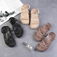 new style roman sandals european and american fashion outdoor womens shoes open toe cross strap womens shoes