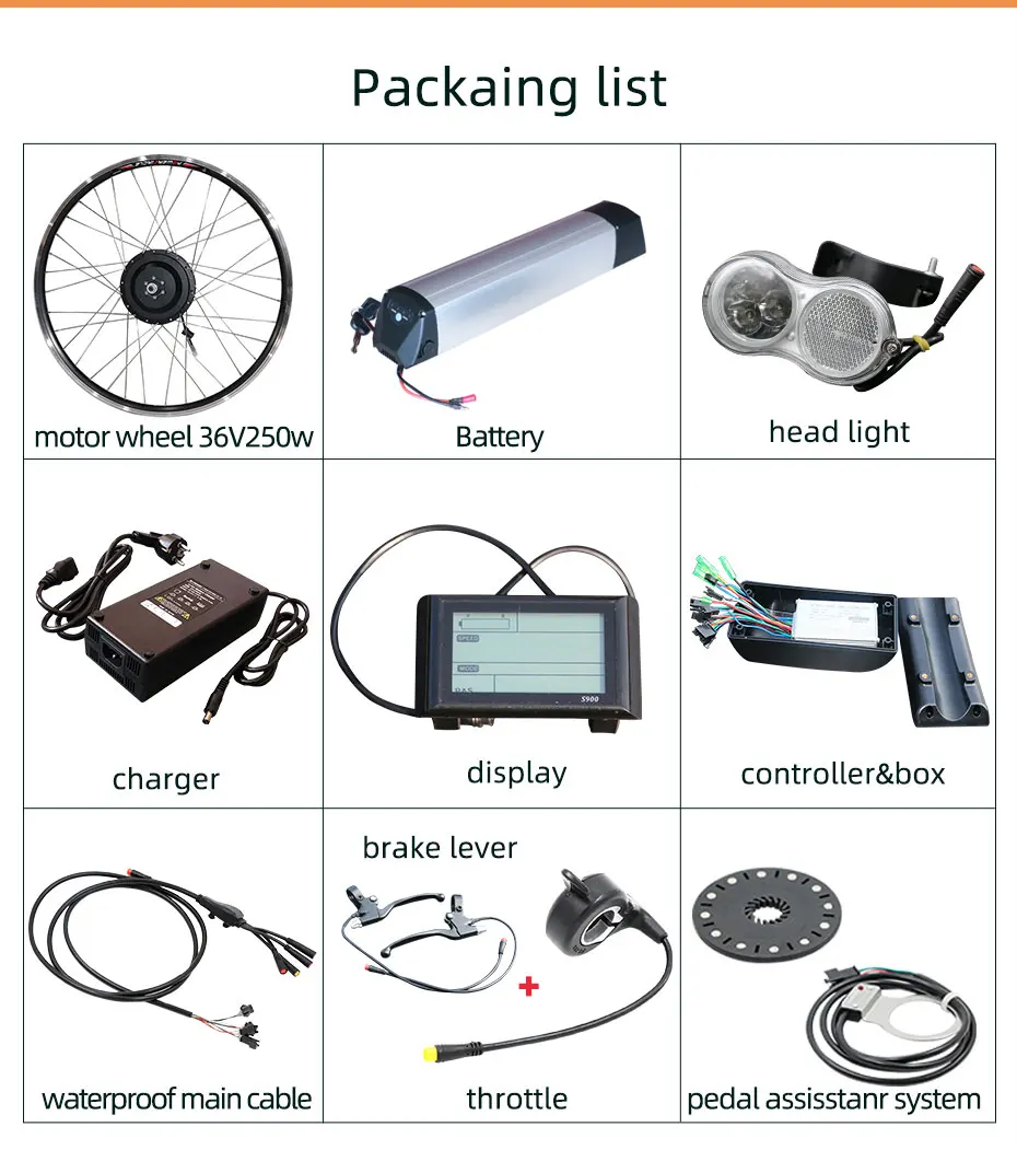 Preise Elektrische Bike Kit Mit Lithium-batterie & Optional Drossel 20