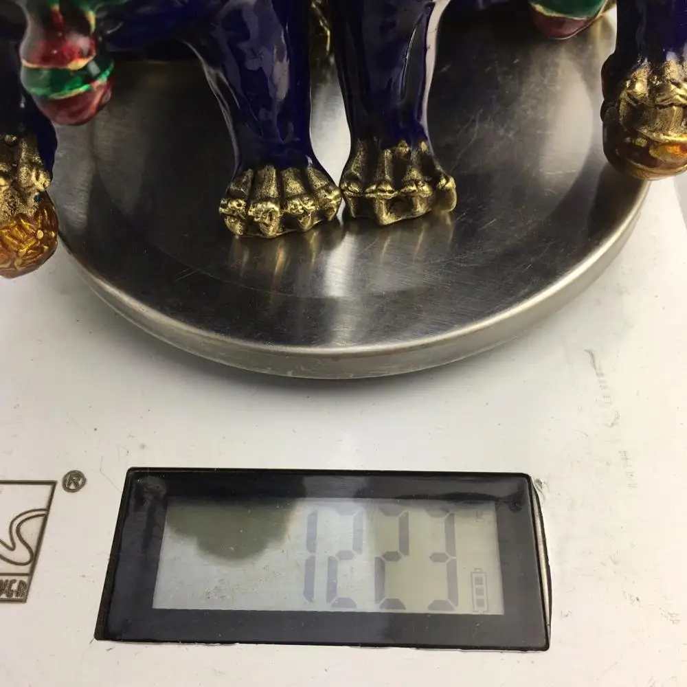 

Exquisite retro Cloisonne (door lion) ornament