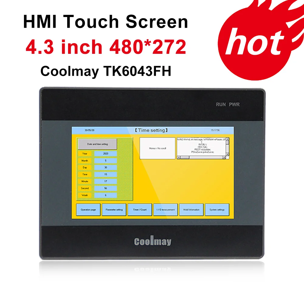 4 3 дюймов TK6043FH HMI сенсорный экран ЖК панель 480*272 разрешение Промышленный контроль