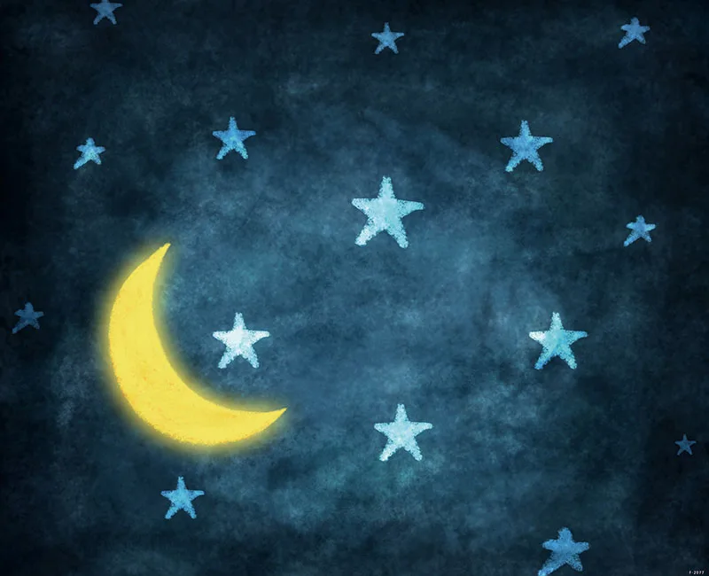 

Moon and star blue kids photo backgrounds vinyl Photography backdrops newborns photo Studio Video Background photophone NB-102