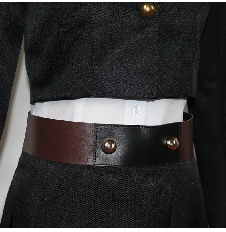 Костюм для косплея кугисаки нобары из аниме джутсу униформа черного и синего