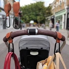 Аксессуары для детской коляски, крючок для детской коляски, вращающийся на 360 градусов Органайзер для коляски, многофункциональный крючок из искусственной кожи