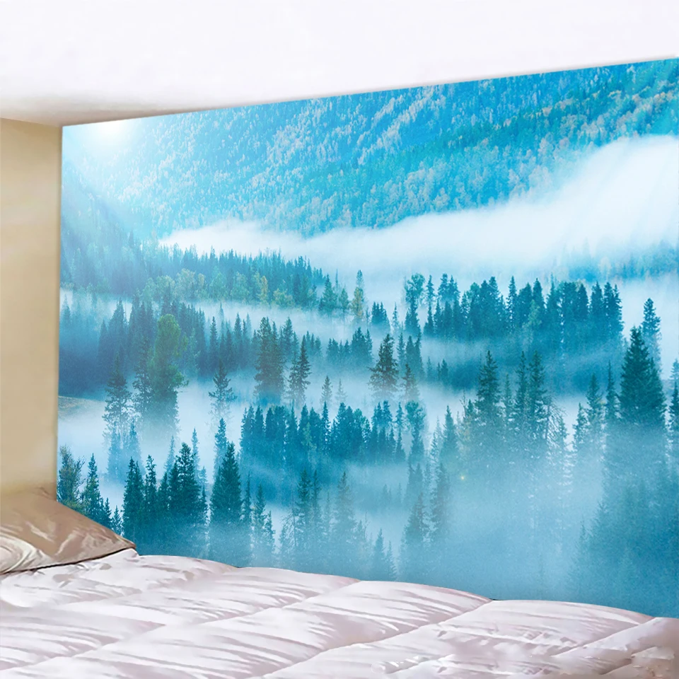 Лидер продаж гобелен с изображением леса мечты мандалой дешево бесплатная