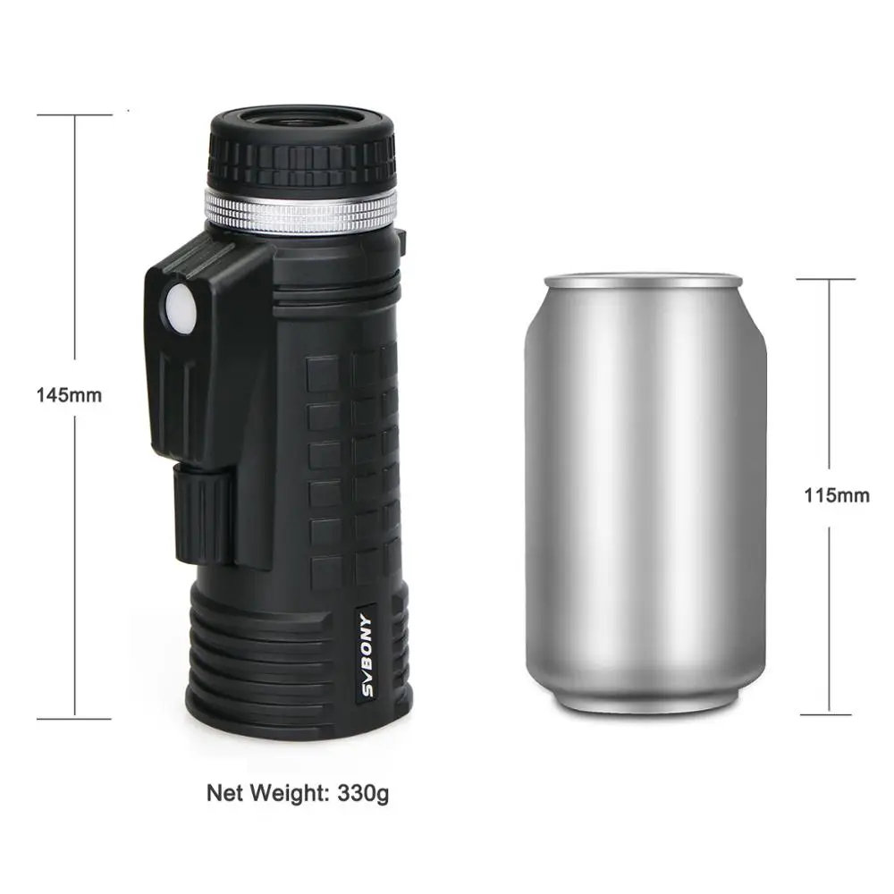 SVBONY 8x42 Monocular Telescope Built-in Compass Rangefinder Fully Multi-coating BAK4 Prism Waterproof Hunting New year present |