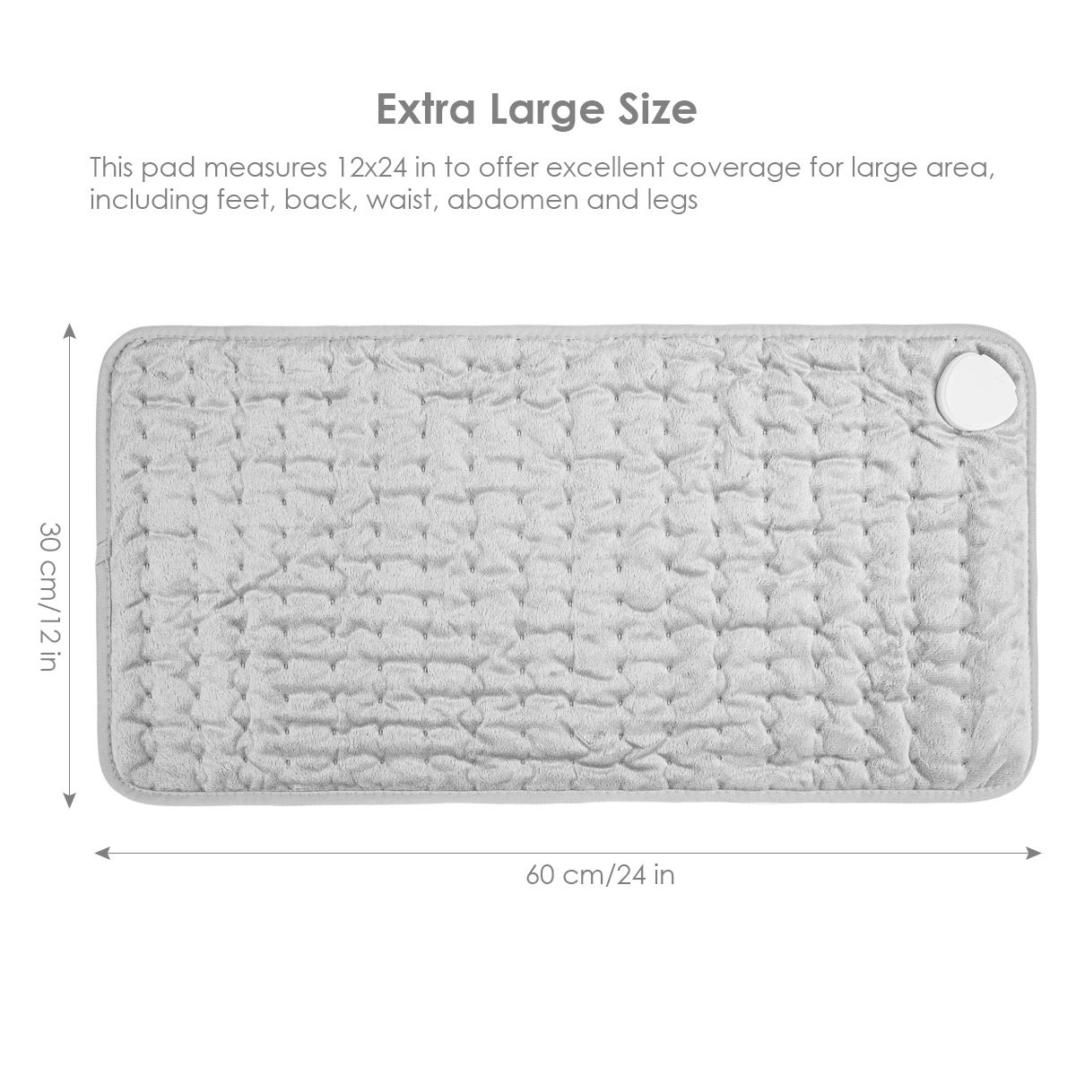 

110V 60x30cm Electric Heating Pad Abdomen Waist Pain Relief With 6 Temp Level Temperature Adjustmen Warmer Heating Pad