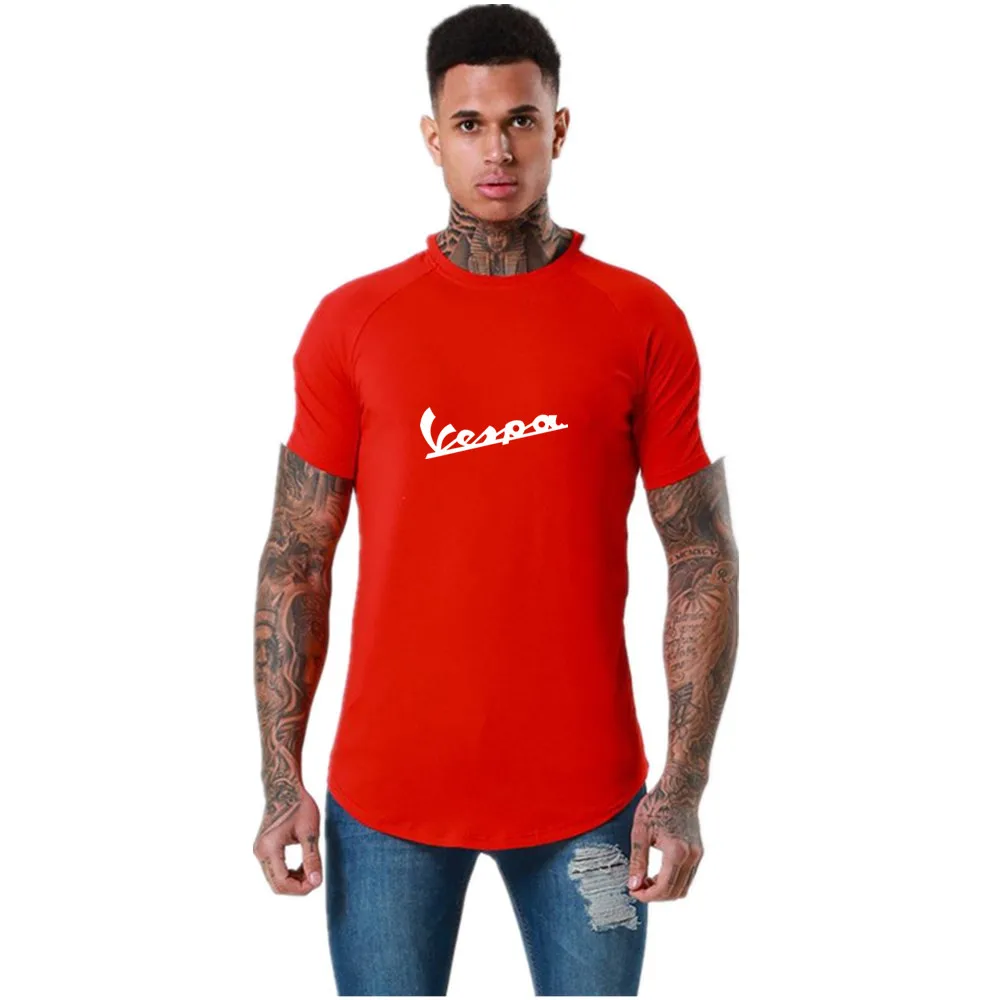 

VESPA car LOGO2021 new summer T-shirt men's casual sports novelty short-sleeved top T-shirt men's